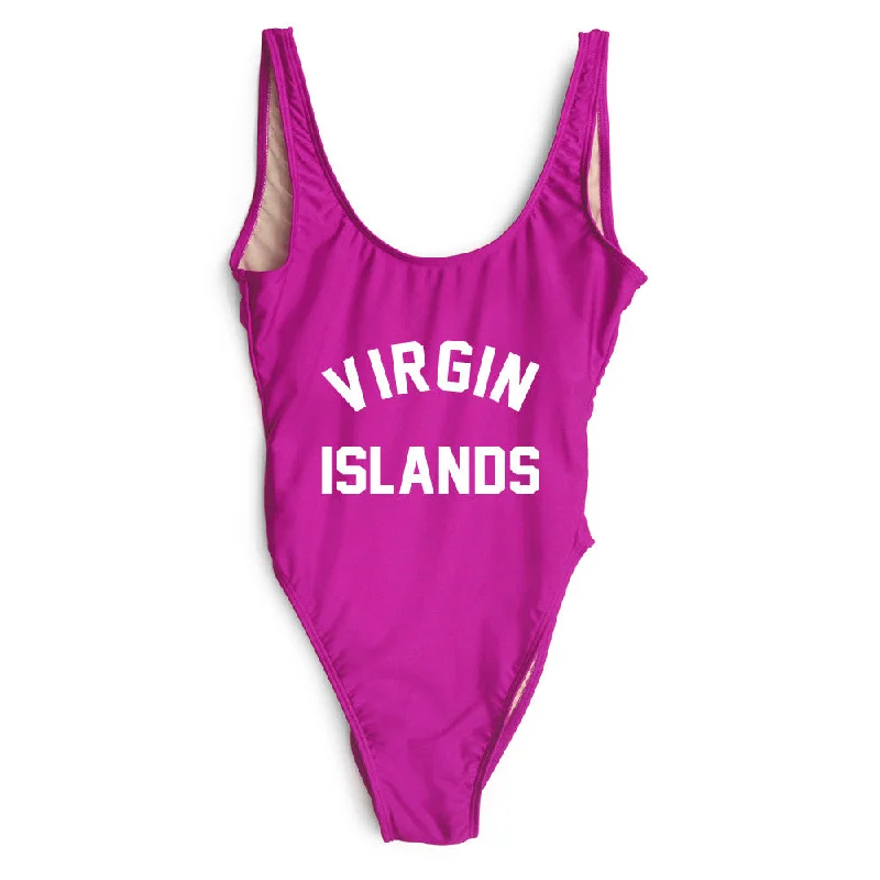 One - piece women swimwear with cut - outs for a stylish and modern appealVIRGIN ISLANDS [SWIMSUIT]