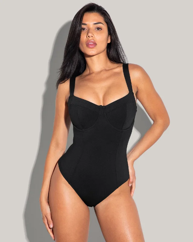 Push - up women swimwear to enhance the bust for a more confident beach lookLifty Black - Short