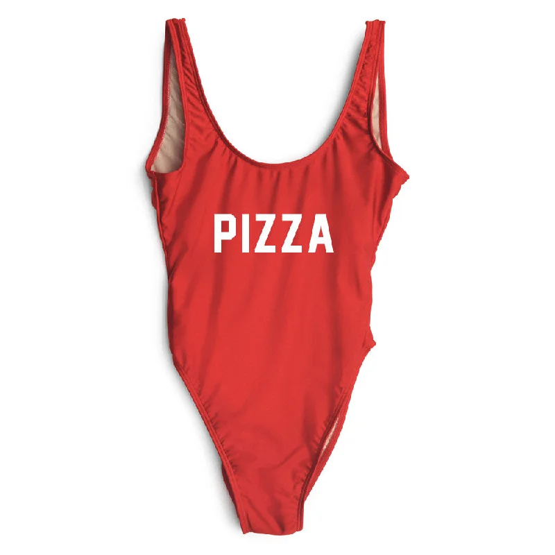 Striped women swimwear with a classic pattern for a timeless beach lookPIZZA [SWIMSUIT]