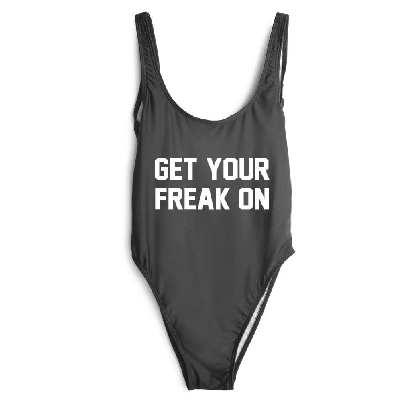 Monokini women swimwear with a unique one - piece - meets - bikini designGET YOUR FREAK ON [SWIMSUIT]