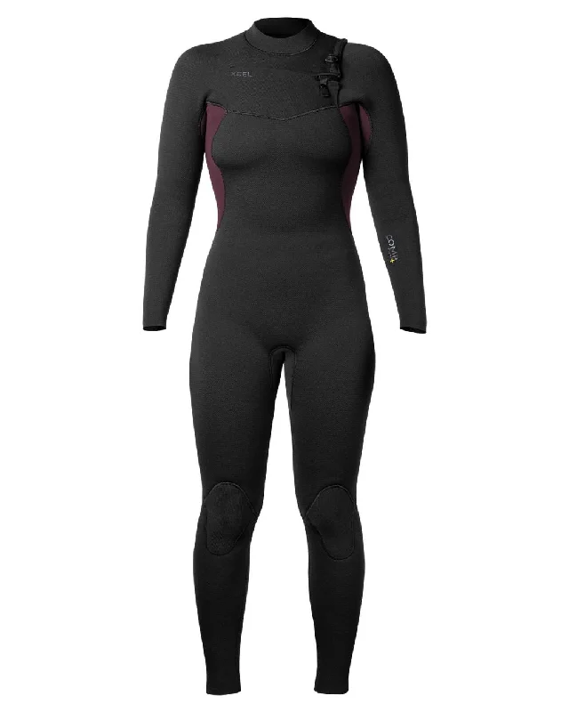 Push - up women swimwear to enhance the bust for a more confident beach lookWomen's Comp+ 4/3mm Chest Zip Fullsuit