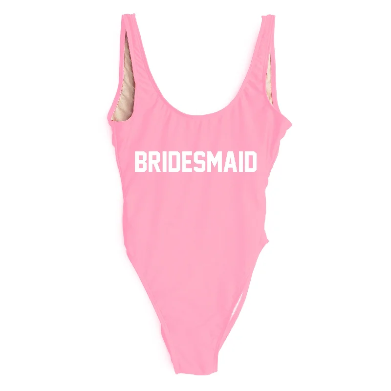 Plus - size women swimwear with full - coverage bottoms for comfort and confidenceBRIDESMAID [SWIMSUIT]