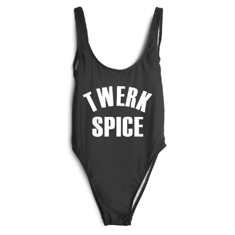 Sports women swimwear for high - intensity water activities like swimming lapsTWERK SPICE [SWIMSUIT]