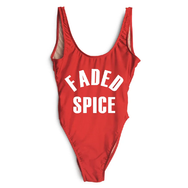 Lace - trimmed women swimwear for an elegant and romantic touchFADED SPICE [SWIMSUIT]