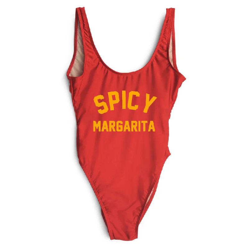 Maternity women swimwear for expecting mothers to enjoy the water comfortablySPICY MARGARITA [SWIMSUIT // ORANGE TEXT]