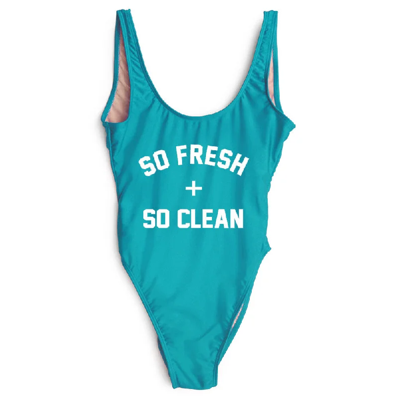 Tropical - print women swimwear for a vacation - ready beach styleSO FRESH + SO CLEAN [SWIMSUIT]