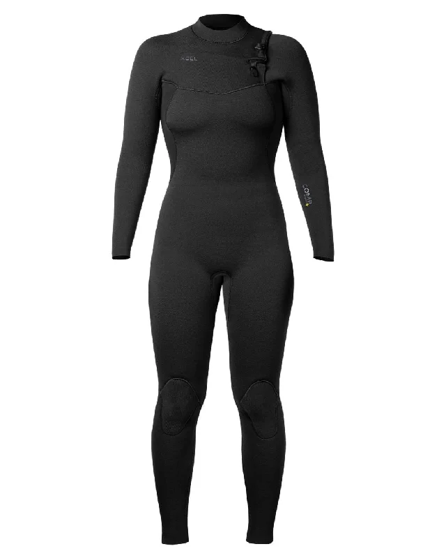 Neon - colored women swimwear to stand out on the beachWomen's Comp+ 4/3mm Chest Zip Fullsuit