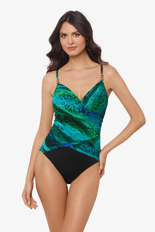 Tropical - print women swimwear for a vacation - ready beach styleMargarita Louise One Piece Swimsuit