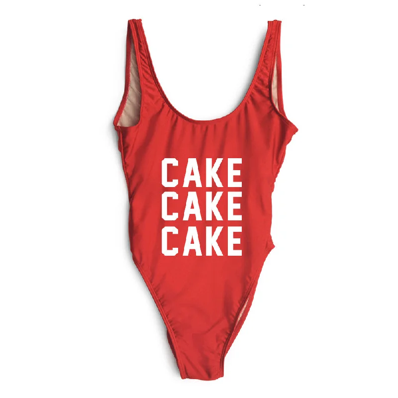 Lace - trimmed women swimwear for an elegant and romantic touchCAKE CAKE CAKE [SWIMSUIT]