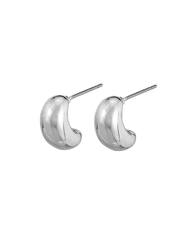 Shift Women Dress with a Simple and Classic Design for Everyday WearRumi Earrings - Silver