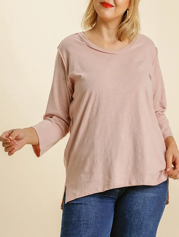 Thermal Women Long Sleeve Top for Extra Warmth in WinterCurvy Ready to Go Embroidered Long Sleeve