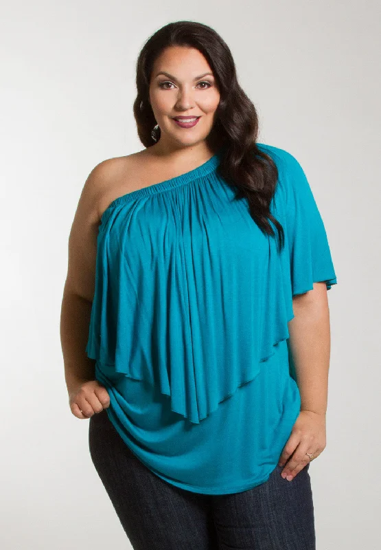 Plus Size Women Long Sleeve Top for a Flattering and Comfortable FitClarabelle Multi Wear Top