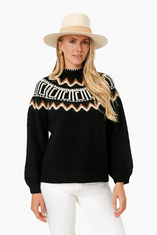 Hand - Knitted Women Sweater with Artisanal CharmBlack Payton Sweater