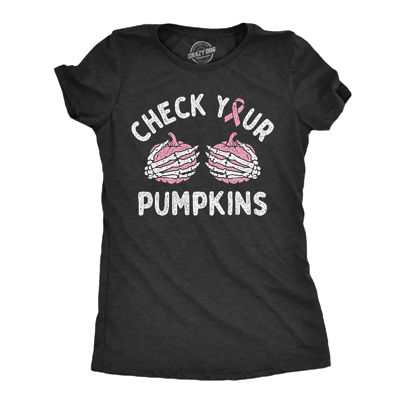 Puff Sleeve Women T Shirt for a Fashion - Forward LookCheck Your Pumpkins Women's T Shirt