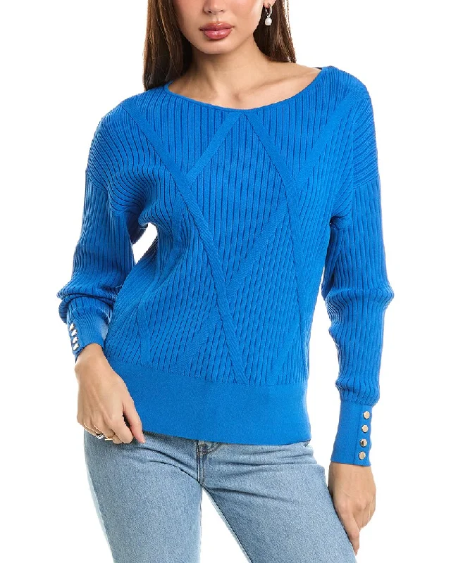 Lightweight Women Sweater for Spring and FallElie Tahari Dolman Top