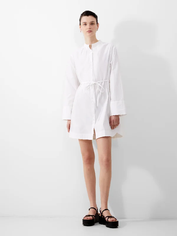 Ruffled Women Dress with Multiple Layers for a Playful and Girly StyleAlissa Cotton Wide Sleeve Shirt Dress