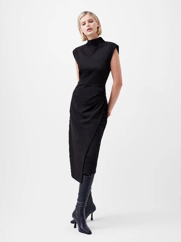 Sheath Women Dress with a Tailored Fit for a Professional LookTextured Jersey Dress