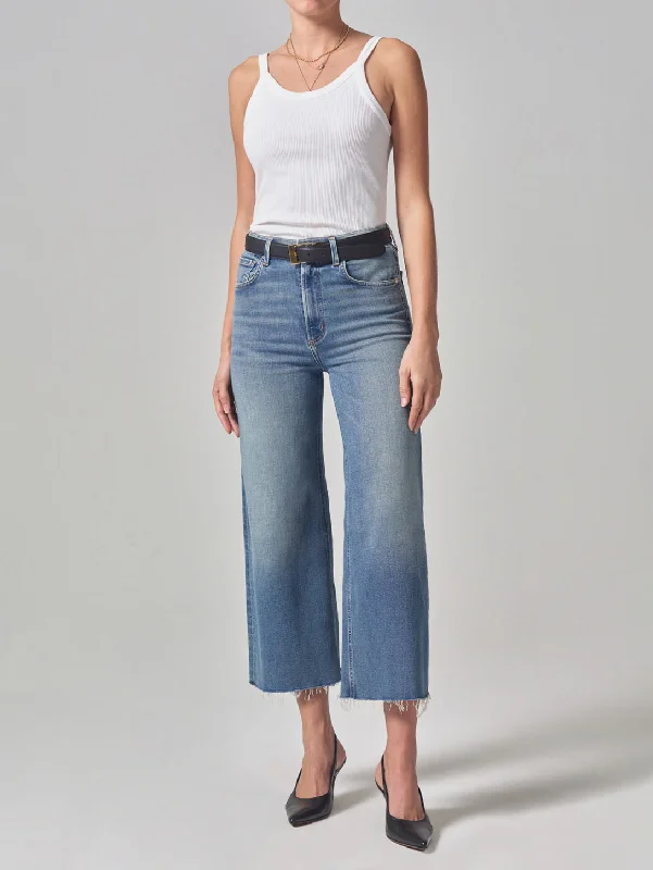 High - rise flare women jeans for a 70s - inspired lookLyra Crop Wide Leg Jean - Abliss