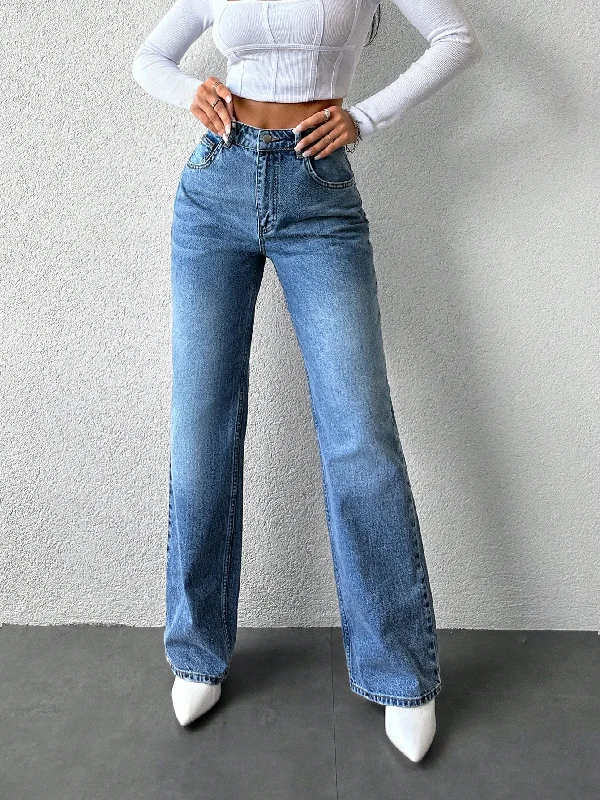 Straight - leg women jeans with a classic and timeless appealOh So Vintage Wide Leg Jeans