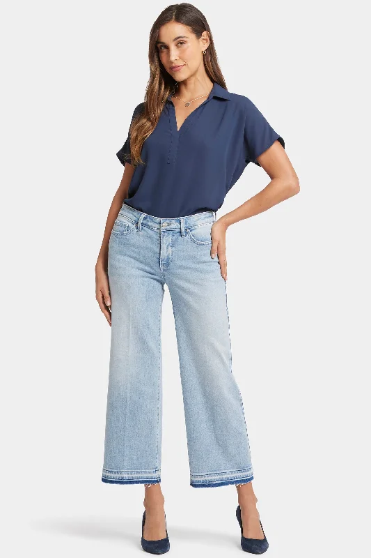 Skinny women jeans with a form - fitting designTeresa Wide Leg Ankle Jeans - Misty Ridge