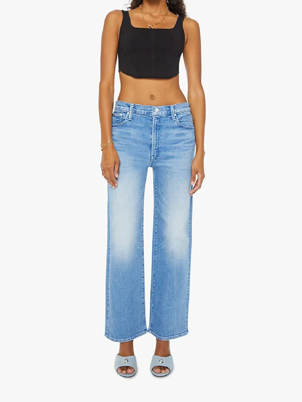 Cargo women jeans with multiple pockets for added functionalityThe Dodger Flood Jean - Mediterranean Muse