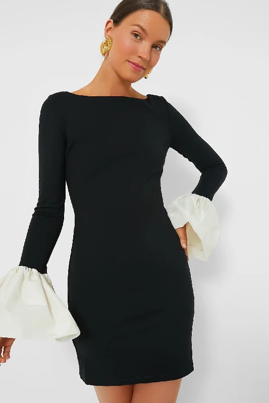 Little Black Women Dress with Sequins for a Glamorous Night OutBlack and Ivory Hawthorne Dress