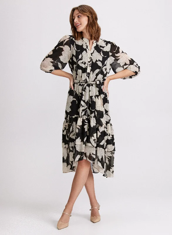 Off - the - Shoulder Women Dress for a Romantic and Feminine LookFloral Midi Dress