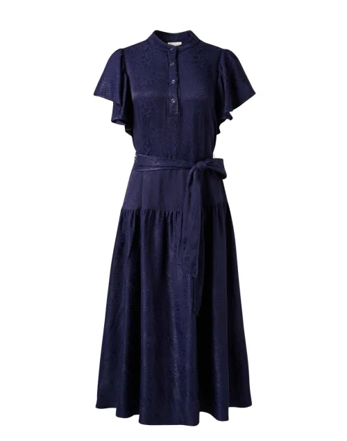 Wrap - Style Women Dress with Adjustable Fit for All Body TypesLucia Navy Dress