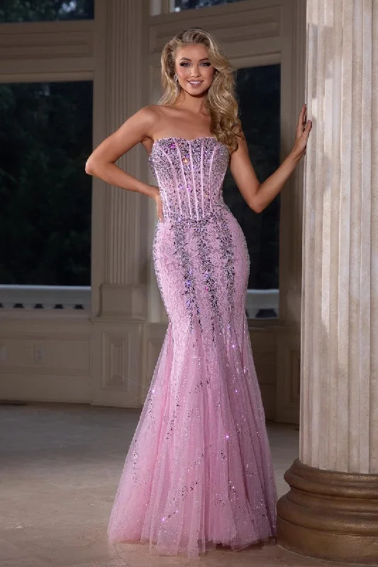 Ruffled Women Dress with Multiple Layers for a Playful and Girly StylePortia and Scarlett Prom Dress PS25169