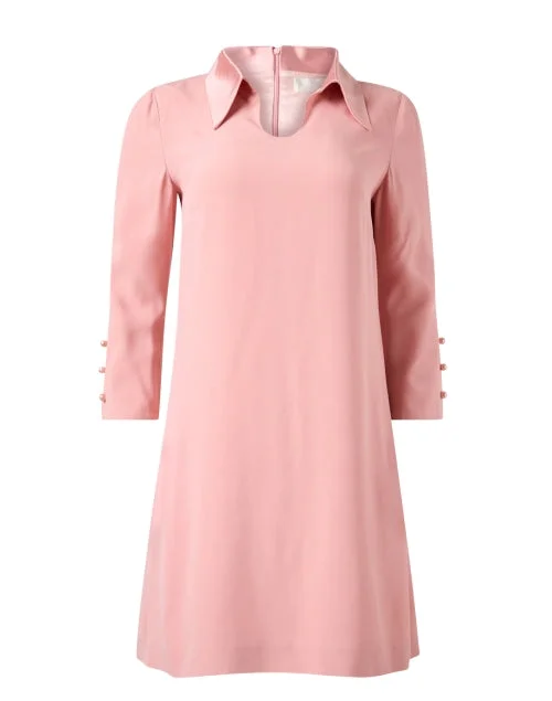 Lace - Embellished Women Dress for an Elegant and Sophisticated AppearanceSandy Pink Polo Dress