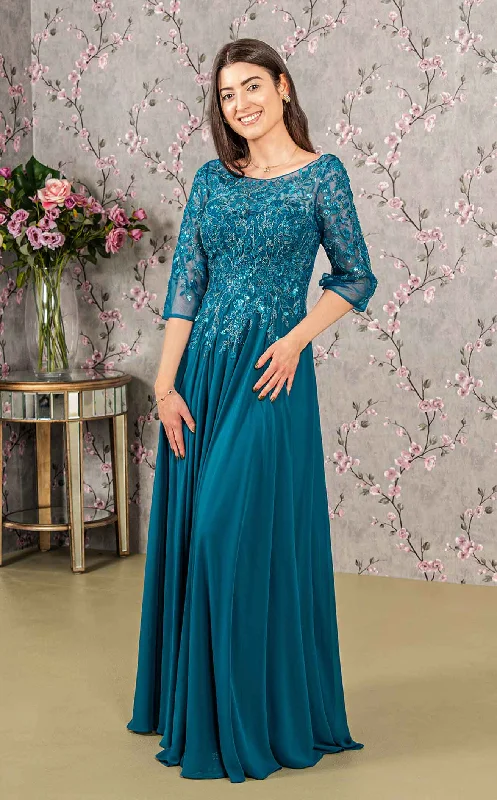 Long - Sleeve Women Dress in Velvet for a Luxurious Winter LookGLS by Gloria GL3447 Dress