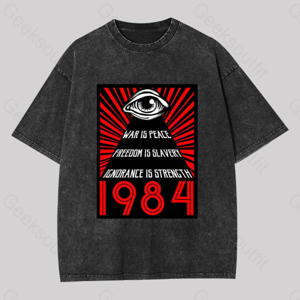 Sequined Women T Shirt for a Sparkly Night Out1984 Orwell Washed T-shirt