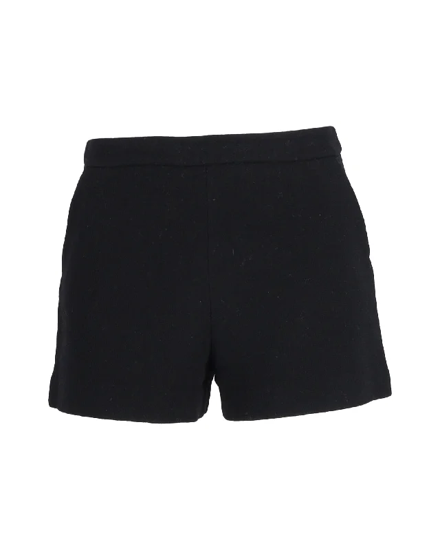 Belted Women Shorts to Enhance the WaistlineBoutique Moschino Mini Shorts in Black Wool