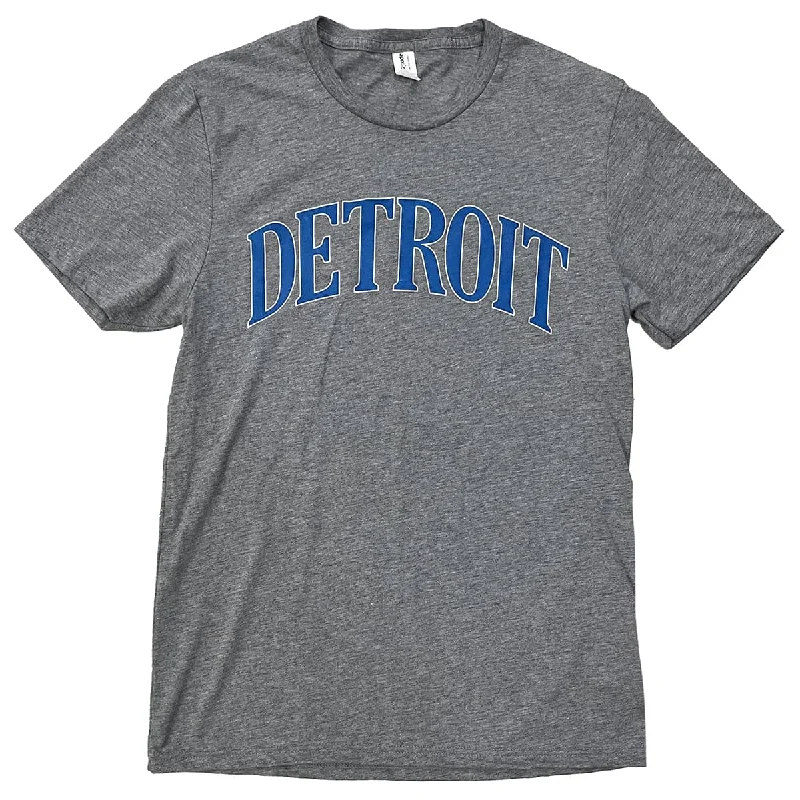 Crew Neck Women T Shirt with a Timeless DesignDetroit Shirt (Grey)