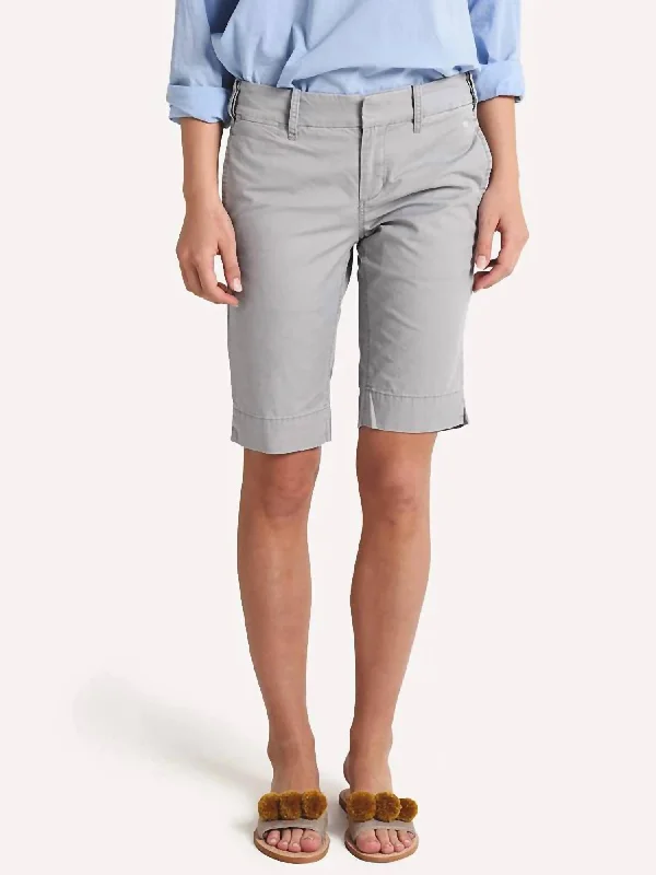 Jeanette Women Shorts with a Soft and Comfortable FeelLong Short In Cement