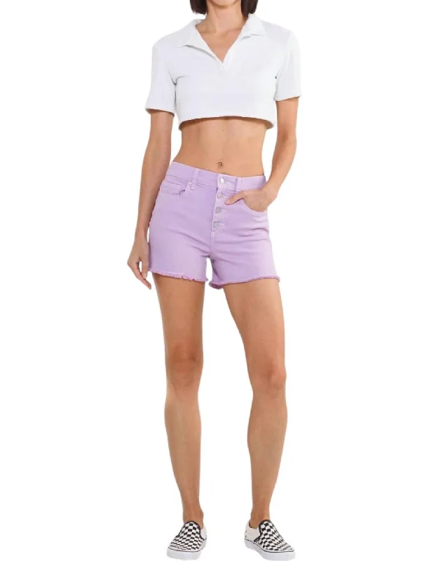 Plus Size Women Shorts with a Comfortable and Stylish FitMaria Shorts In Light Purple