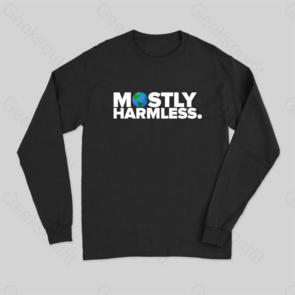 Long Sleeve Women T Shirt for Cooler WeatherMostly Harmless Long Sleeve T-Shirt