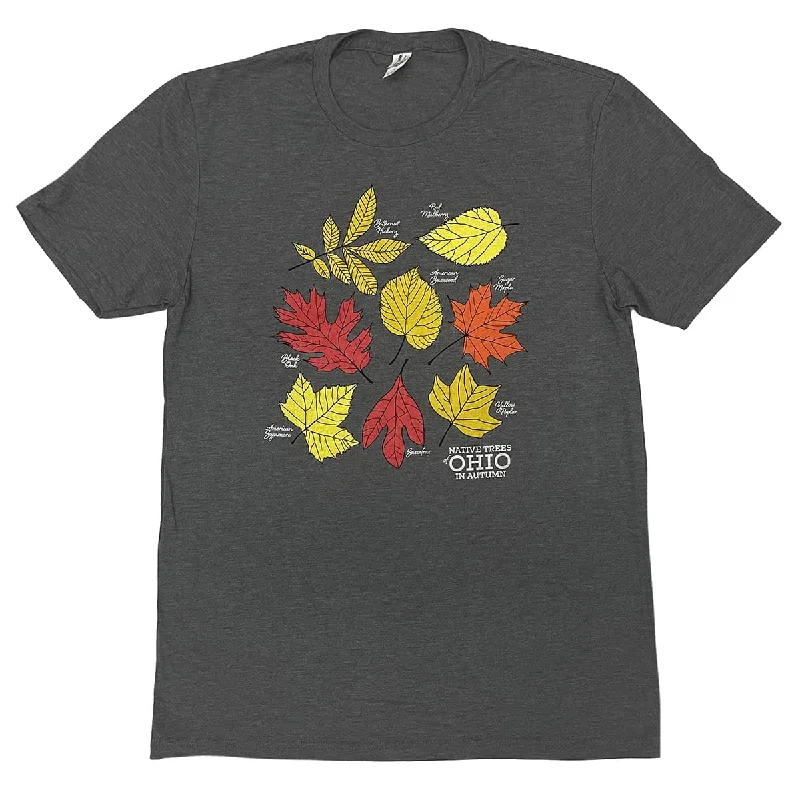 Plus Size Women T Shirt for a Comfortable and Flattering FitOhio Native Trees Autumn Shirt