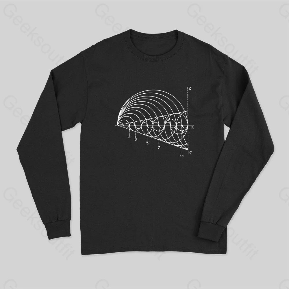 Graphic Print Women T Shirt for a Trendy StatementPrime Number Long Sleeve T-Shirt