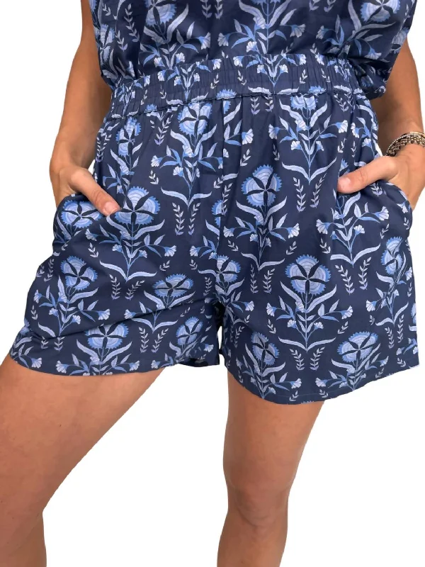 Plus Size Women Shorts with a Comfortable and Stylish FitRylie Pull On Short In Vista Blue