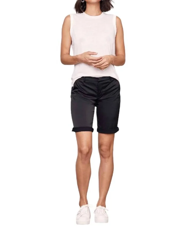 Tie - Waist Women Shorts for a Customizable FitStevie Bermuda Short In Black