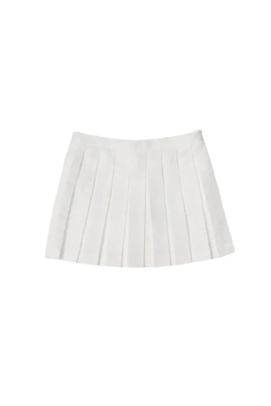 Embroidered Women Shorts with Intricate DesignsWomen's Kendall Tennis Skort In White