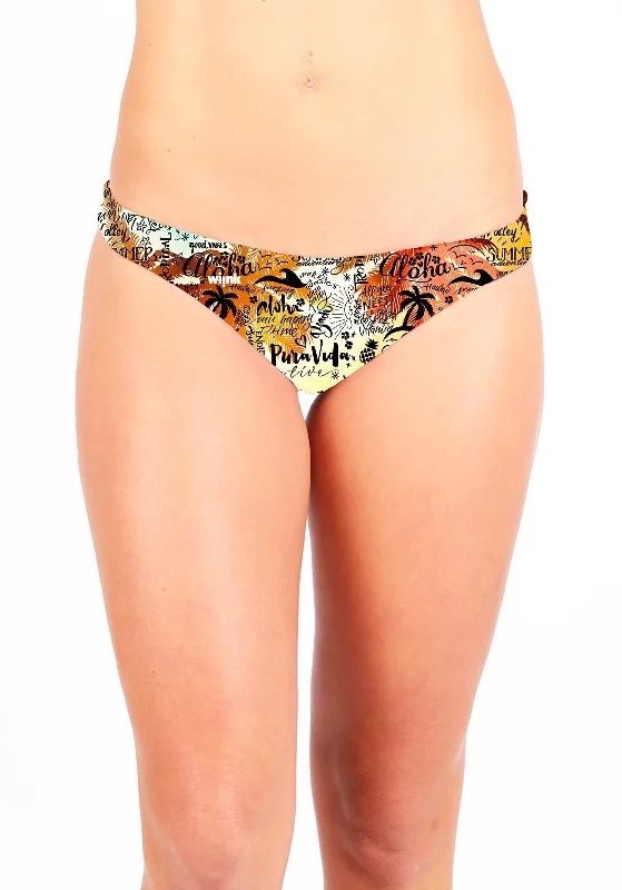 Tropical - print women swimwear for a vacation - ready beach styleAloha Bottom