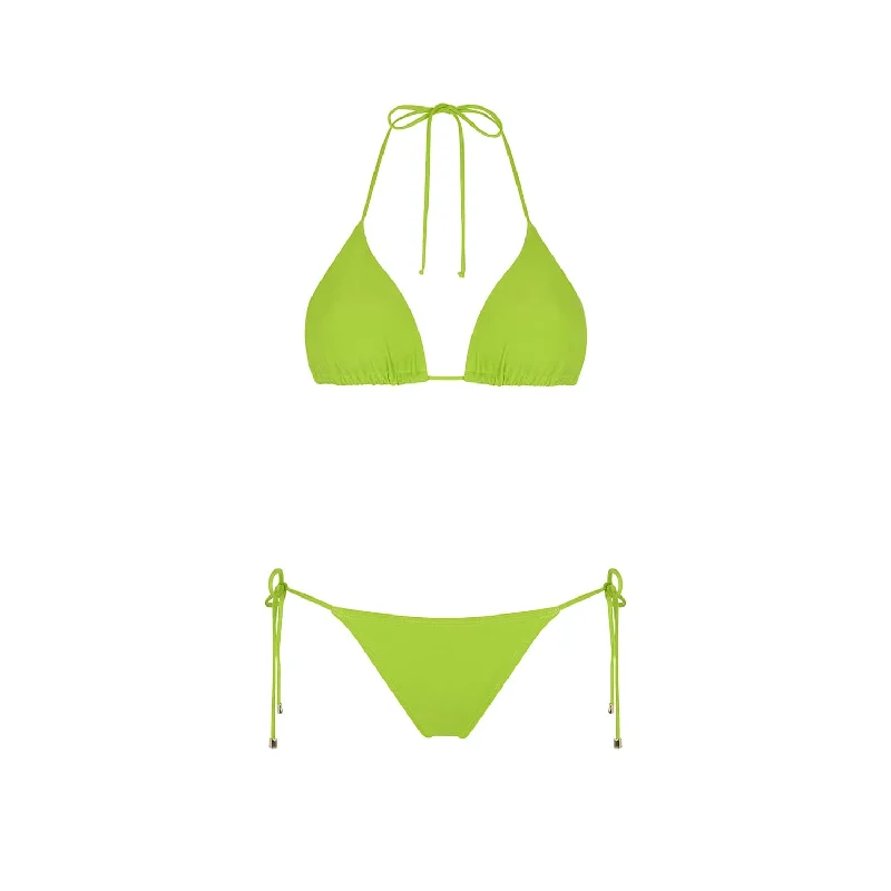 Lace - trimmed women swimwear for an elegant and romantic touchTRIANGLE TOP VERDE BEACH 50