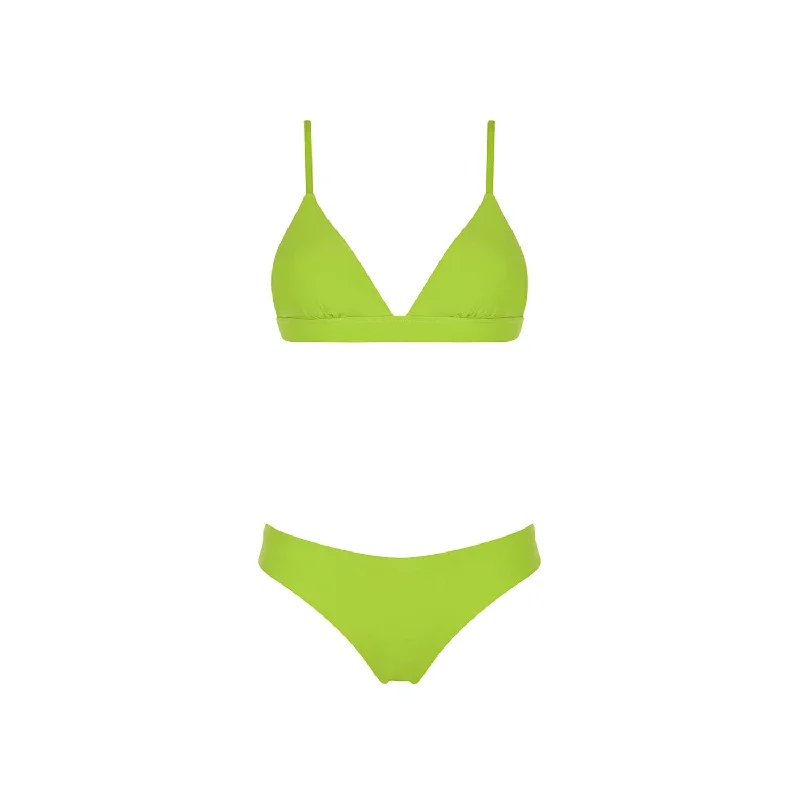 Metallic women swimwear with a shiny finish for a glamorous poolside lookHALTER TOP VERDE BEACH 60